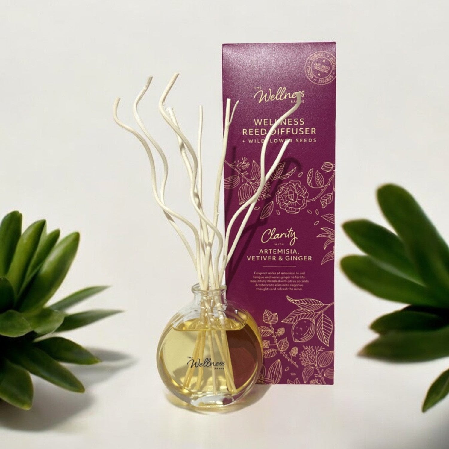 Clarity - Artemisia, Vetiver & Ginger Wellness Reed Diffuser