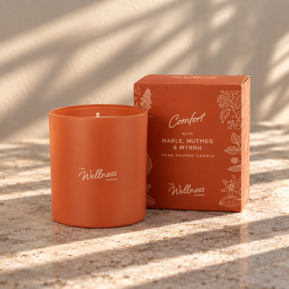 Comfort - Maple, Nutmeg & Myrrh Wellness Glass Candle