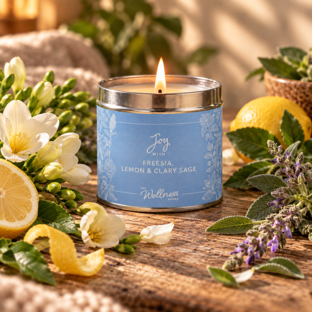 Joy - Freesia, Lemon & Clary Sage Wellness Candle