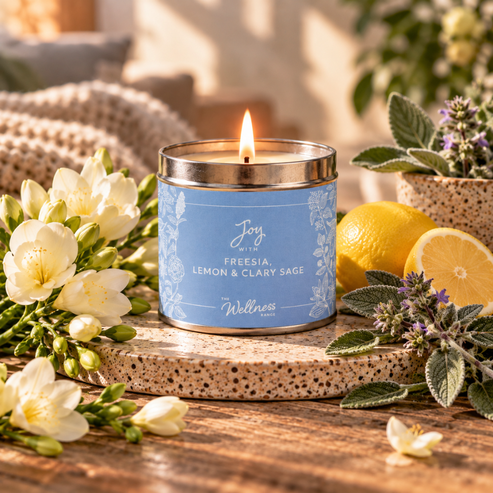 Joy - Freesia, Lemon & Clary Sage Wellness Candle