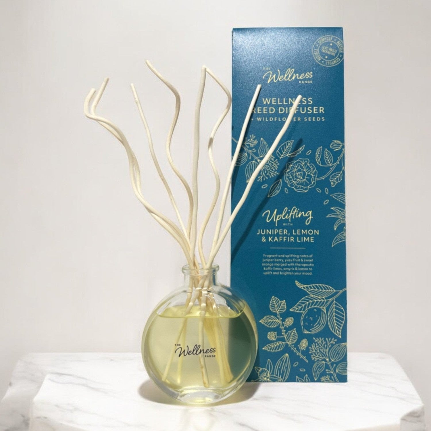 Uplifting - Wellness Reed Diffuser with Juniper, Lemon & Kaffir Lime