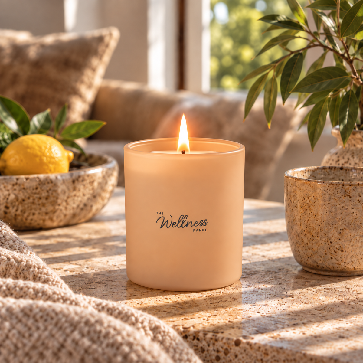 Strength - Sandalwood, Mint & Peppercorn Wellness Glass Candle