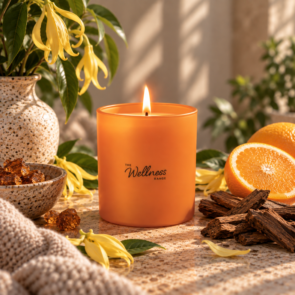 Soothe - Ylang Ylang, Amber & Cocobolo Wellness Glass Candle