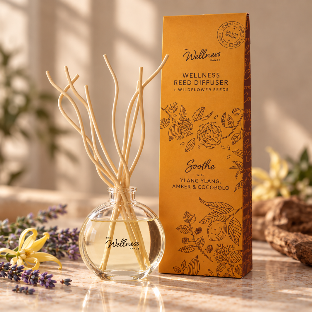 Soothe - Ylang Ylang, Amber & Cocobolo Wellness Reed Diffuser