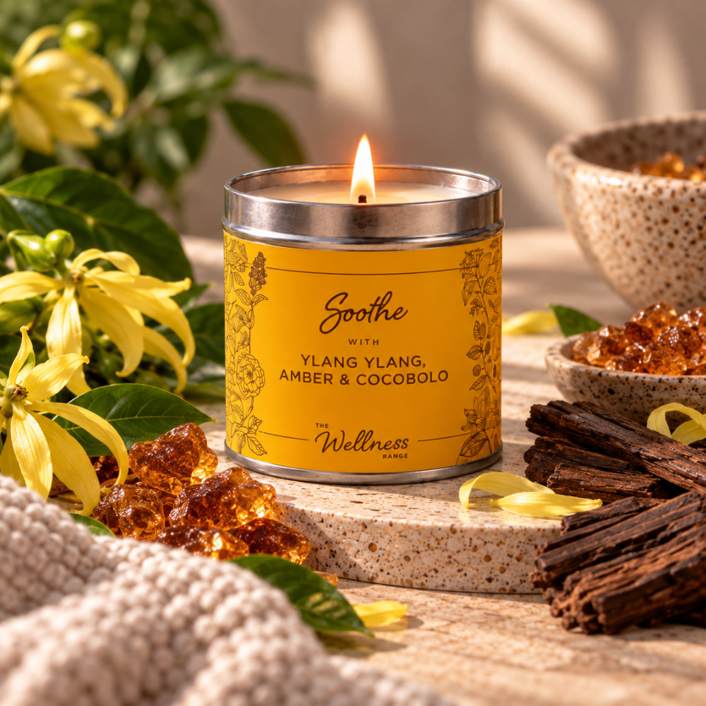 Soothe - Ylang Ylang, Amber & Cocobolo Wellness Candle