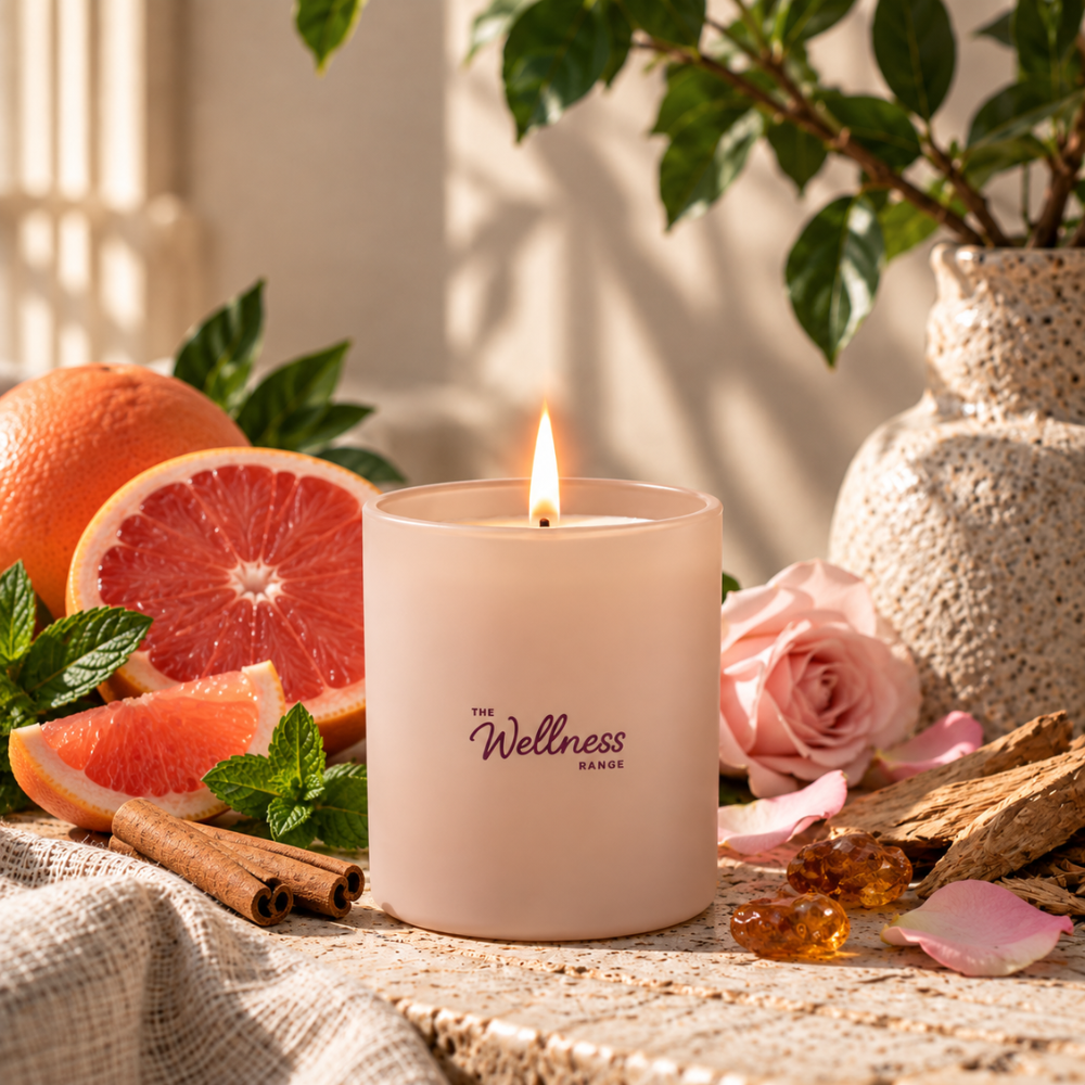 Vitality - Grapefruit, Cedar & Musk Wellness Glass Candle