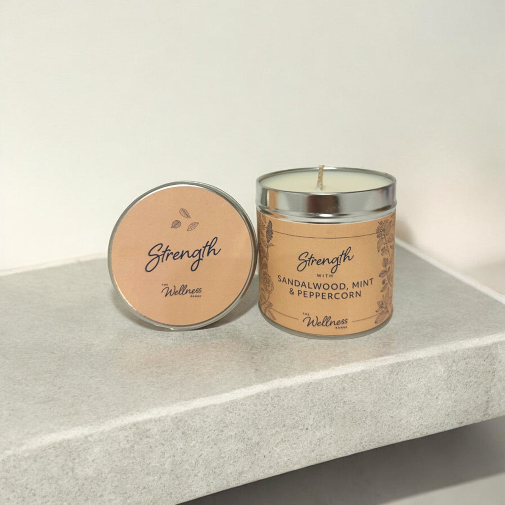 Strength - Sandalwood, Mint & Peppercorn Wellness Candle