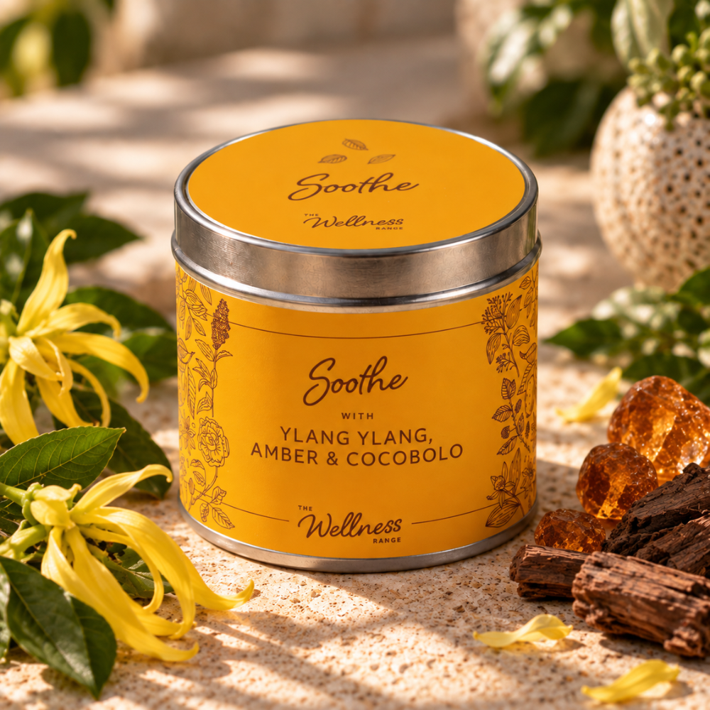 Soothe - Ylang Ylang, Amber & Cocobolo Wellness Candle