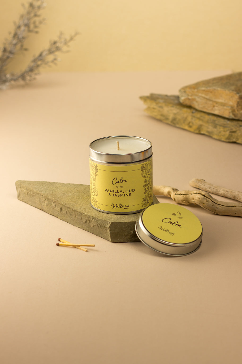 Calm - Vanilla, Oud & Jasmine Wellness Candle