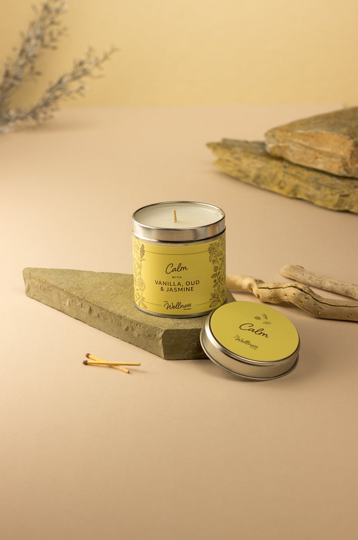 Calm - Vanilla, Oud & Jasmine Wellness Candle