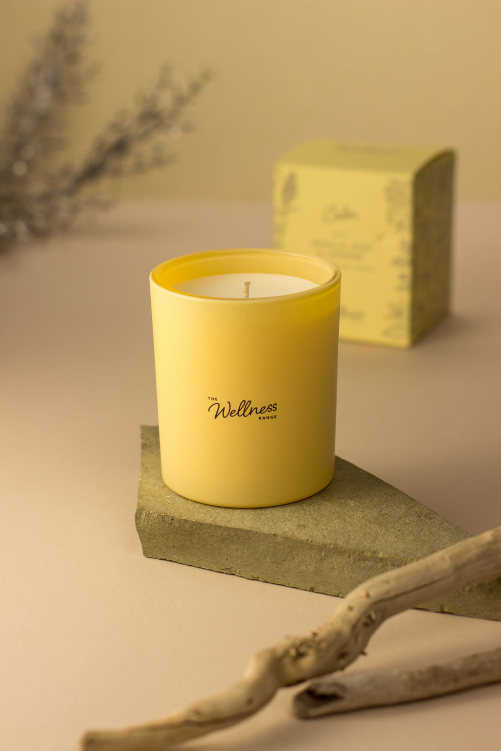 Calm - Vanilla, Oud & Jasmine Wellness Glass Candle