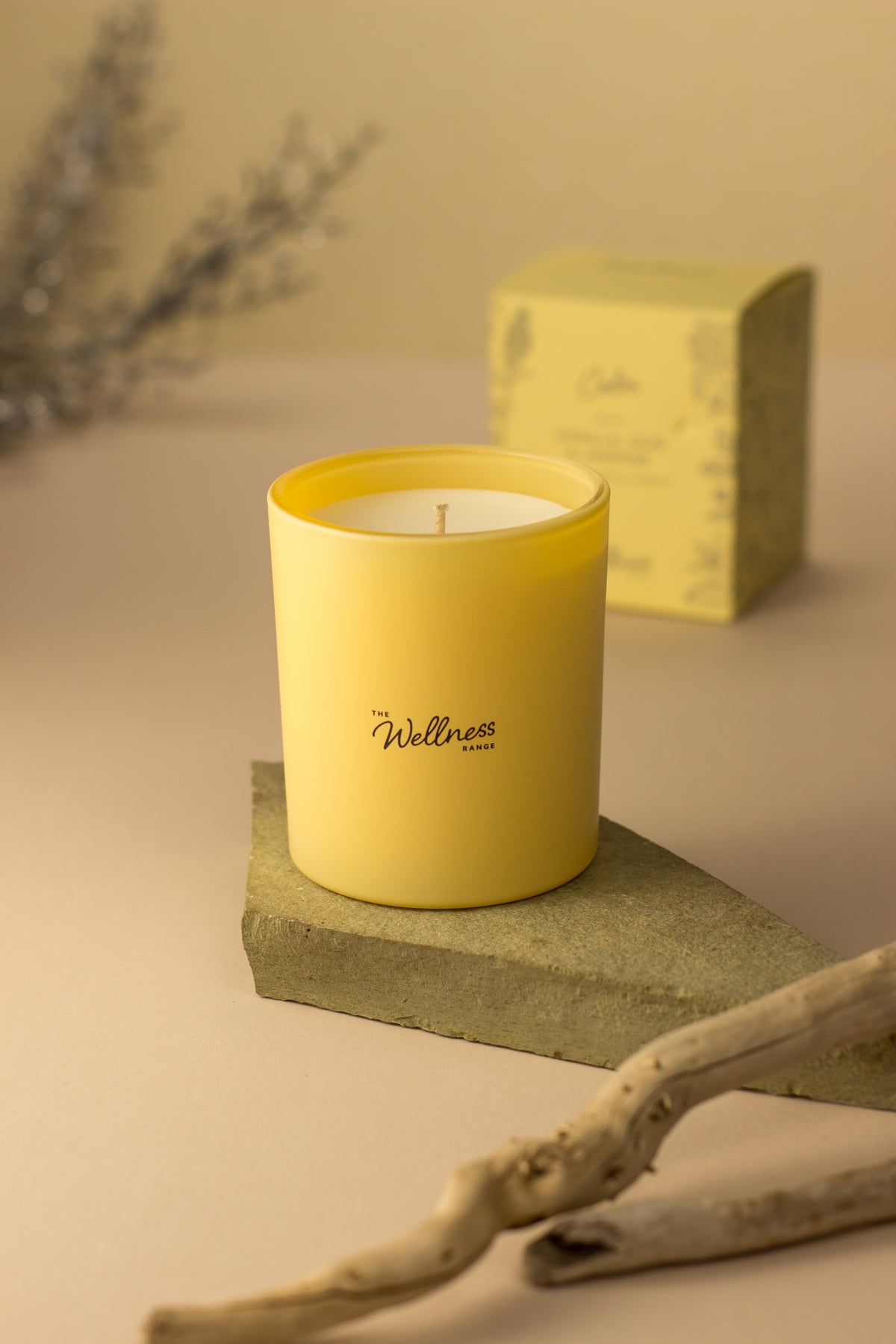 Calm - Vanilla, Oud & Jasmine Wellness Glass Candle